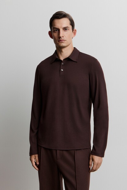 Поло из шерсти мериноса