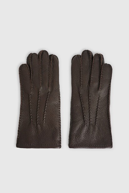 Перчатки из оленьей кожи