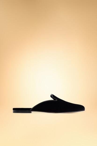 Мюли из бархата