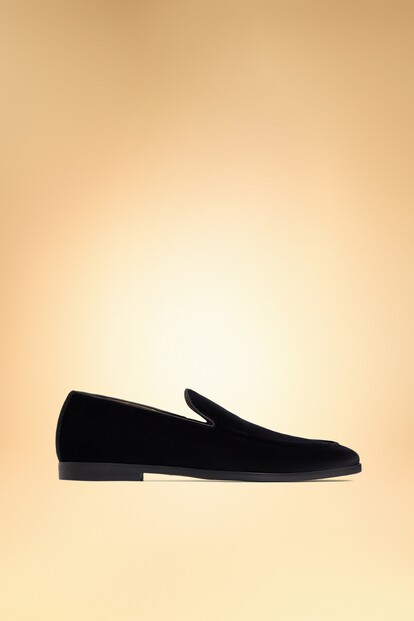 Лоферы из бархата