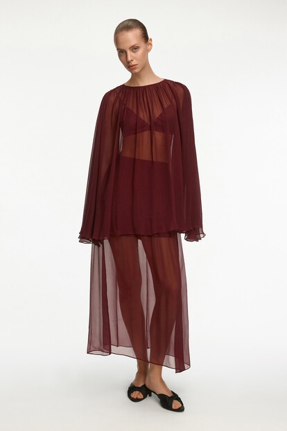 Юбка из шелка