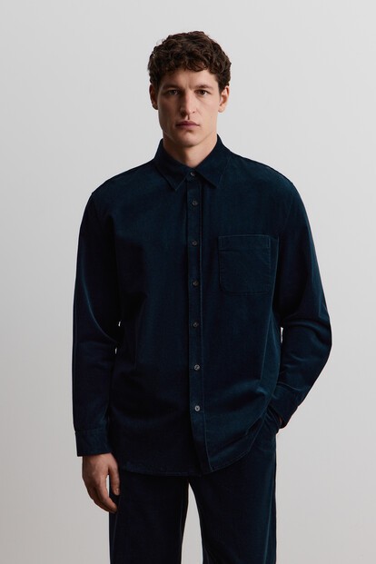 Рубашка из французского вельвета