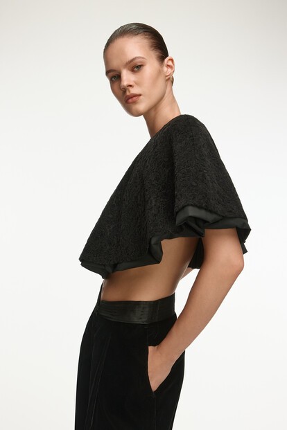 Топ Sage из кружева и тафты