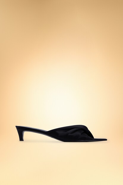 Мюли Kitten из шелка