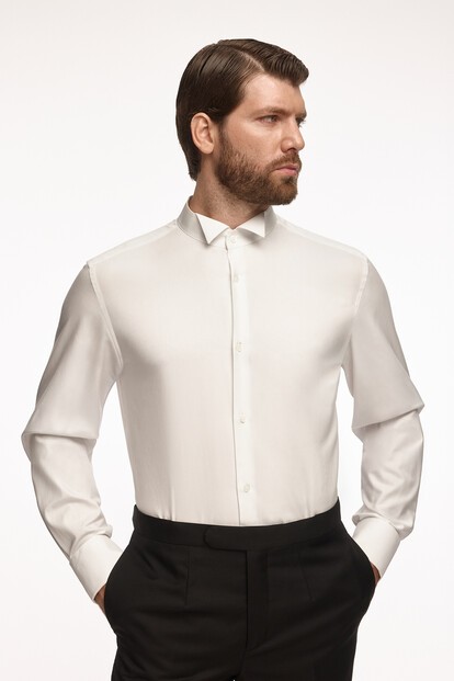 Рубашка Tuxedo из хлопка и шелка