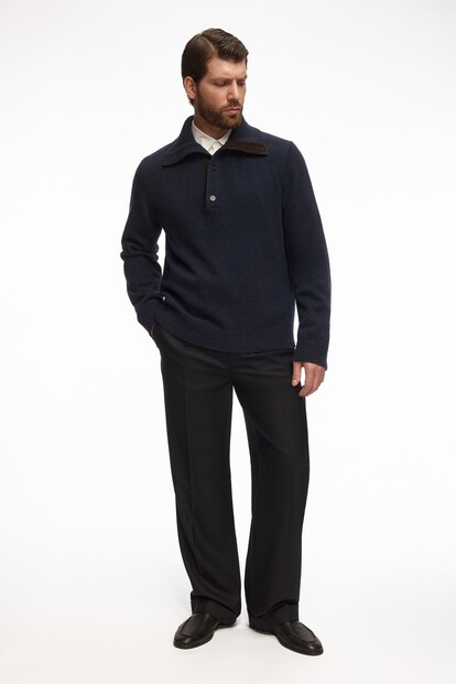 Брюки Asset из шерсти, кашемира и шелка