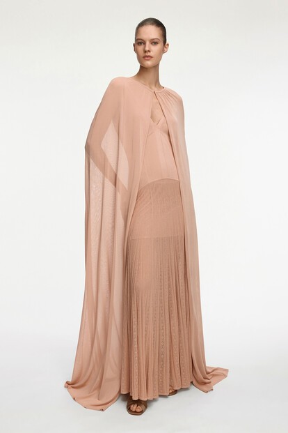 Платье Rare Rose с кейпом