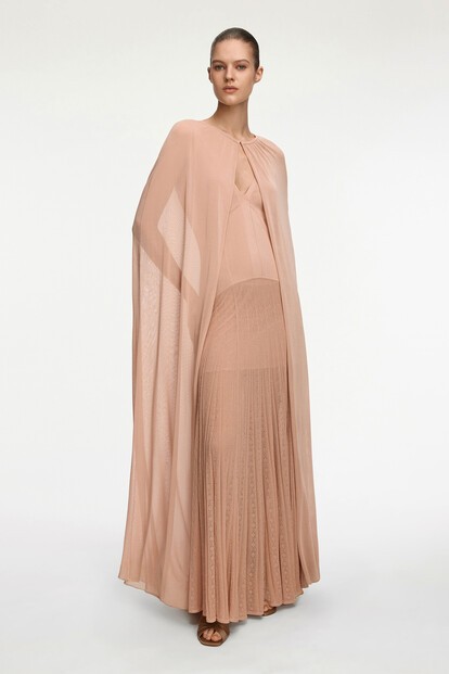 Платье Rare Rose с кейпом