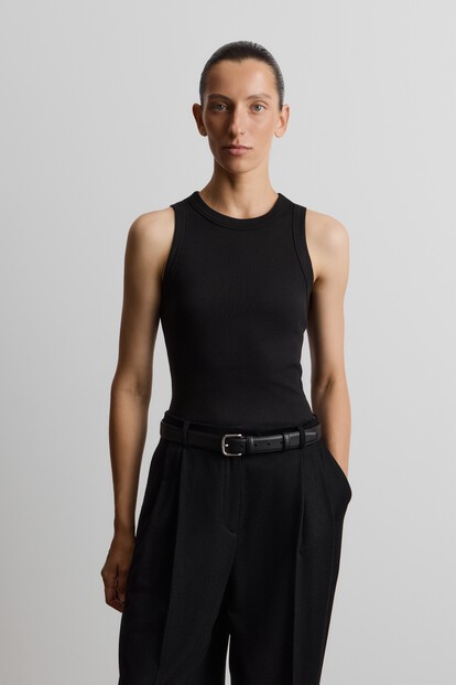 Майка в рубчик