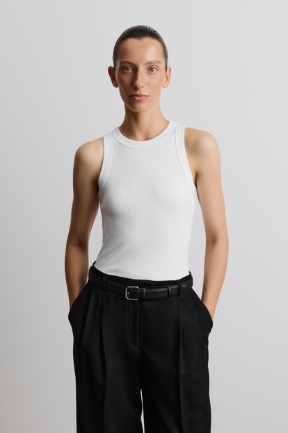 Майка в рубчик