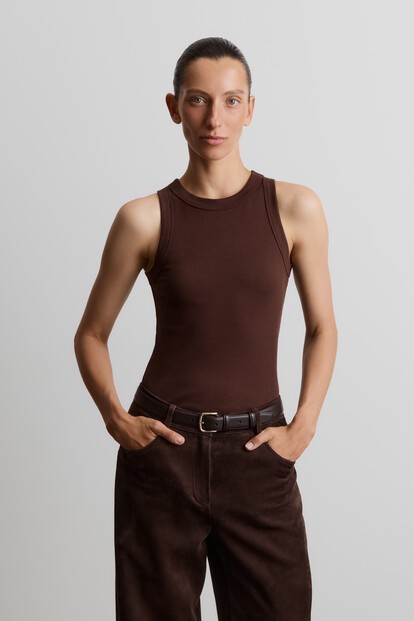 Майка в рубчик