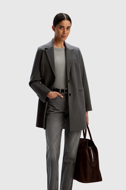 Пальто из итальянской шерсти и кашемира