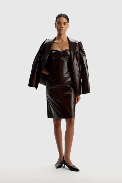 Платье Gloss из кожи