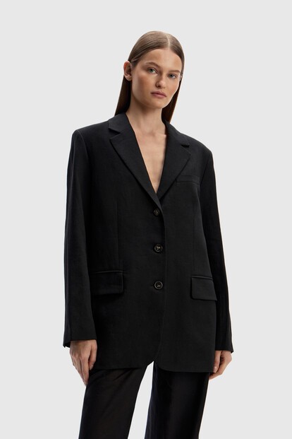 Жакет из костюмного льна