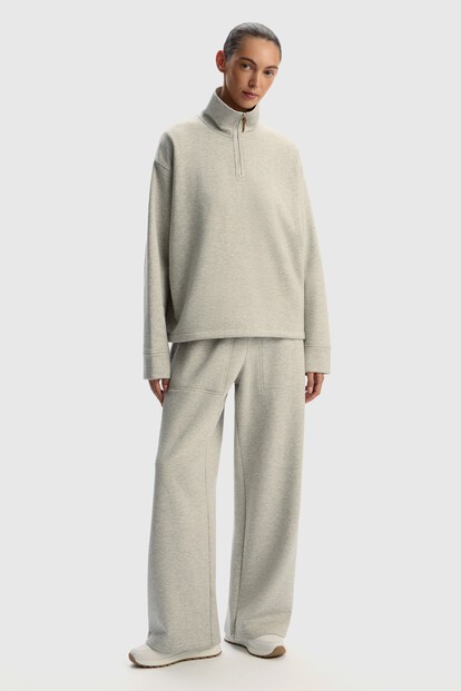 Брюки с шерстью меланж