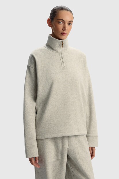 Толстовка с шерстью меланж