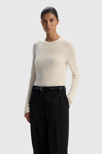 Джемпер из шерсти, шелка и кашемира