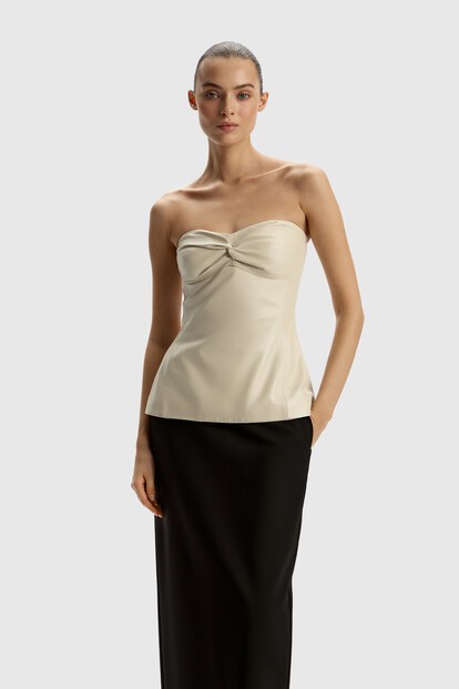 Топ Gentle из кожи