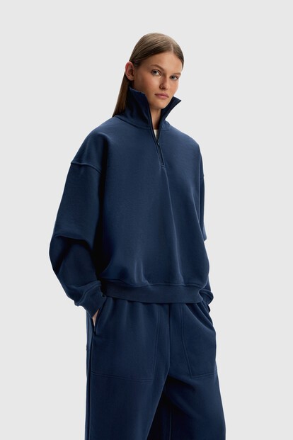 Толстовка-поло на молнии