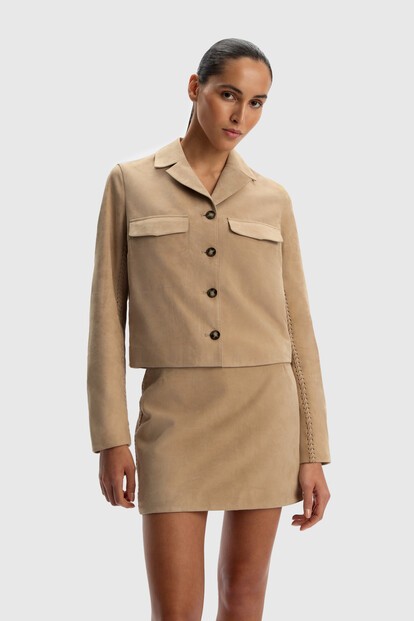 Юбка из замши