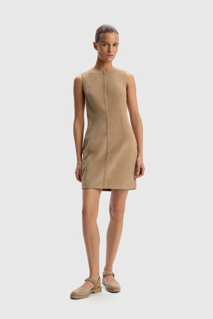 Платье из замши