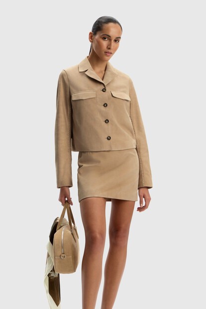 Жакет из замши