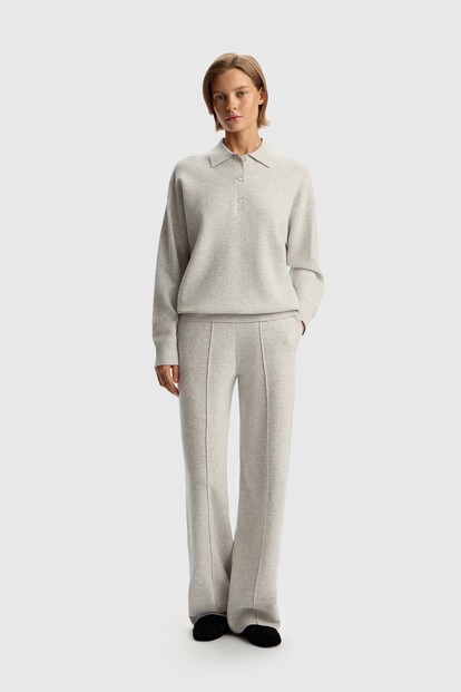 Брюки из шерсти и хлопка