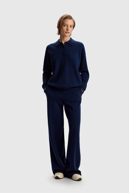 Брюки из шерсти и хлопка