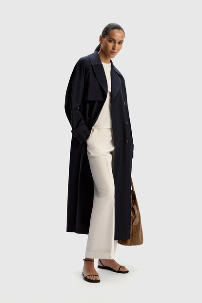 Тренч из шерсти