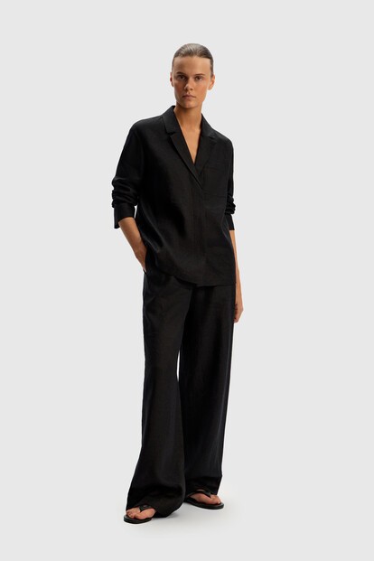 Брюки из тонкого льна