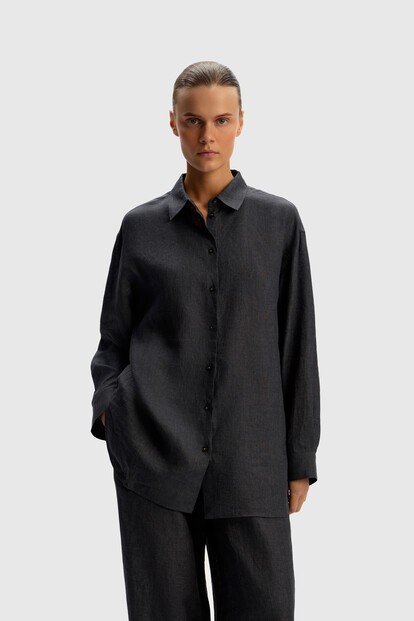 Рубашка из тонкого льна