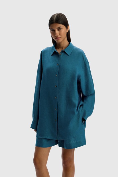 Рубашка из тонкого льна