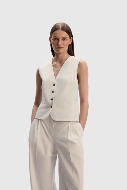 Жилет из хлопка и лиоцелла