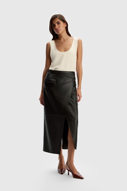Юбка Gentle из кожи