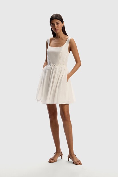 Платье из хлопка и шелка