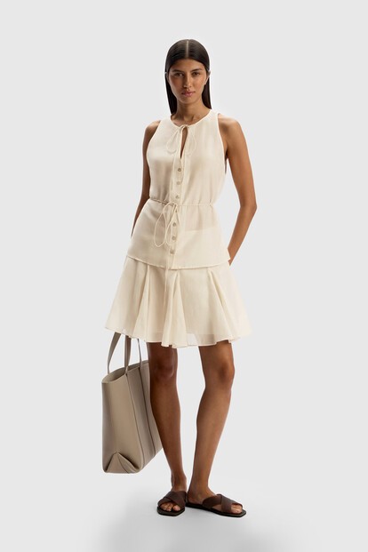 Юбка из хлопка и шелка