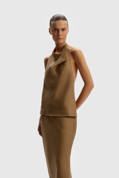 Топ из тонкого льна