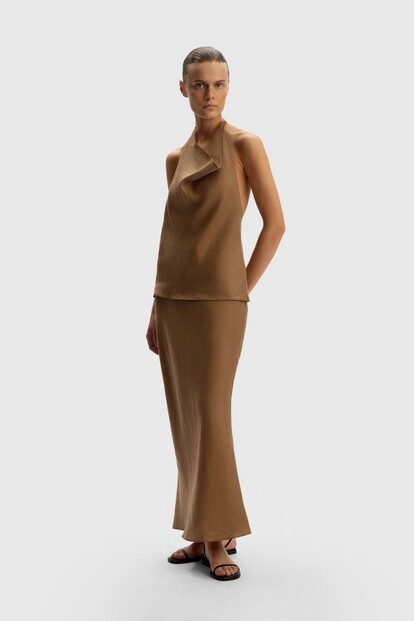 Юбка из тонкого льна