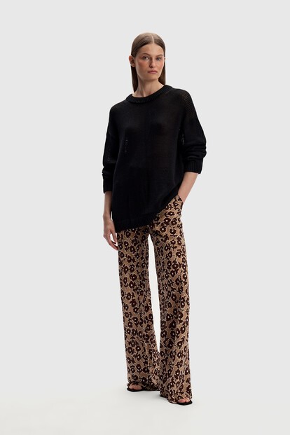 Брюки из шелкового шифона