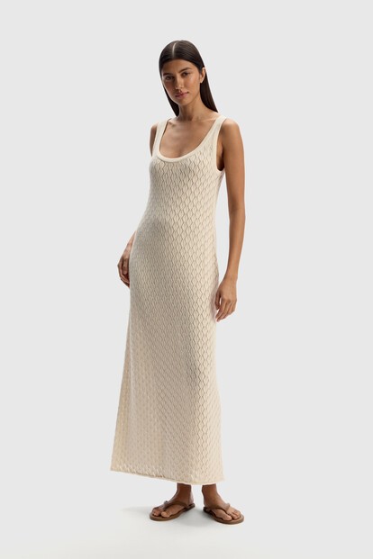 Платье из ажурного трикотажа