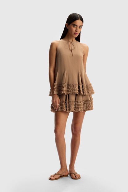 Юбка из шелкового шифона