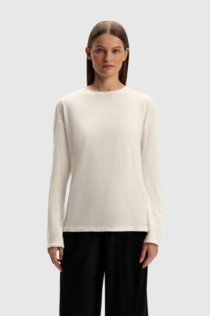 Лонгслив из тонкого хлопка