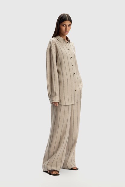 Брюки из тонкого льна