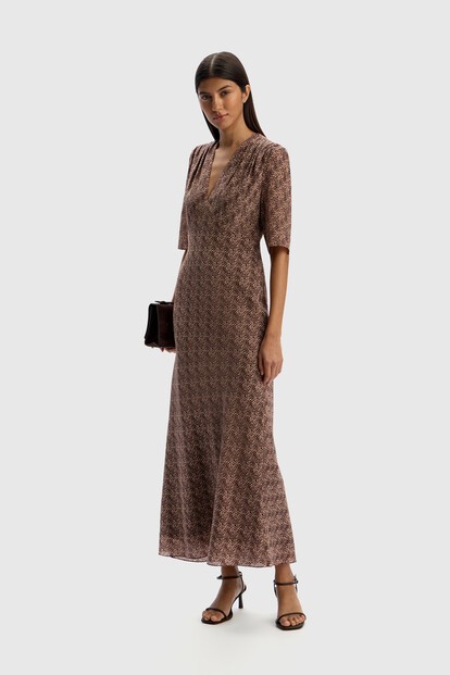 Платье из шелкового шифона