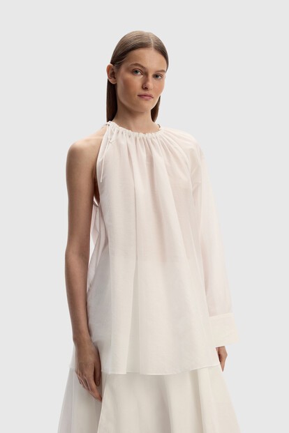 Блузка из хлопка и шелка