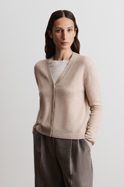 Кардиган из кашемира и шерсти