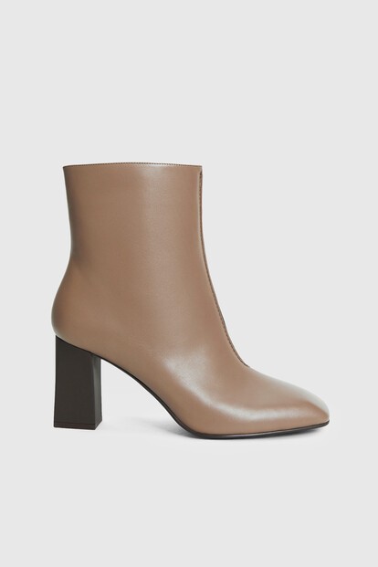 Ботильоны из кожи