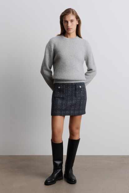 Юбка из твида