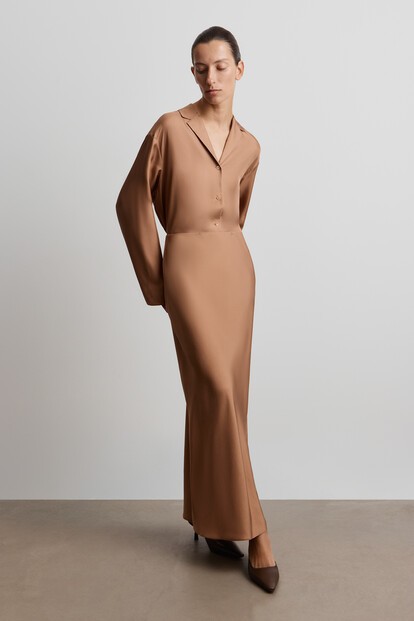 Юбка из матового шелка