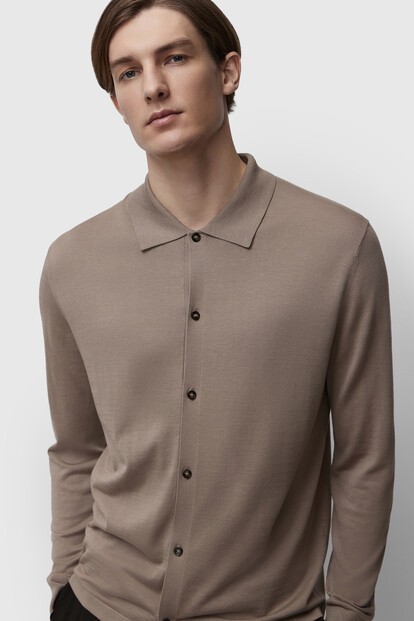 Рубашка из шелка и хлопка